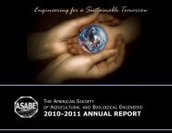 Engineering for a Sustainable Tomorrow - American Society of ...