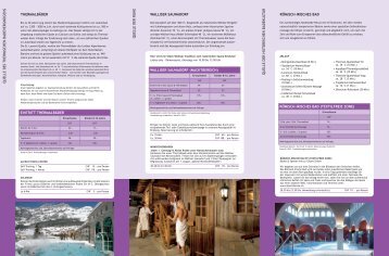 THERMALBÄDER WALLISER SAUNADORF RÖMISCH-IRISCHES ...