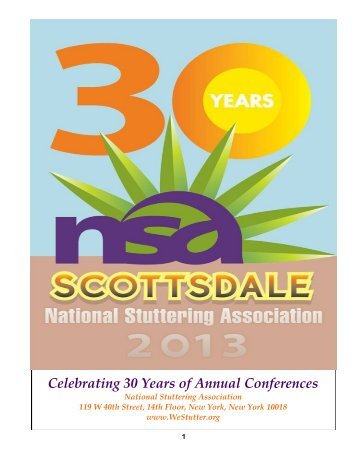 Conference Program - National Stuttering Association