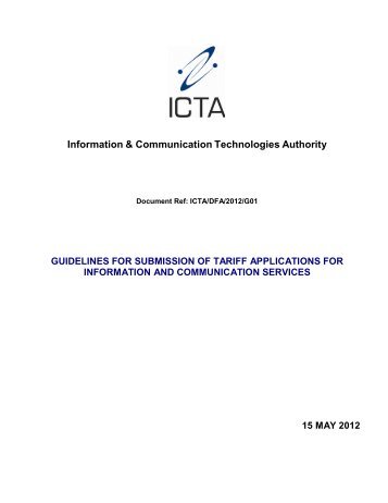 Our Ref: - ICTA