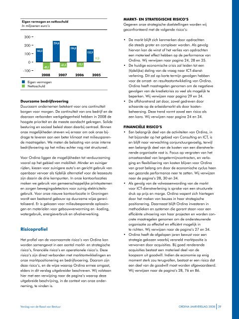 Ordina jaarverslag 2008 - BeursGorilla
