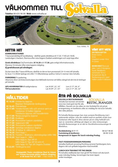 12 september - Solvalla