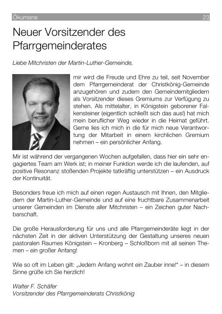 GEMEINDEBRIEF - Evangelische Kirche Falkenstein