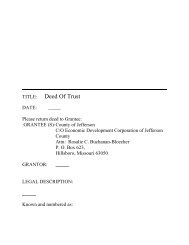 TITLE: Deed Of Trust - St. Louis County