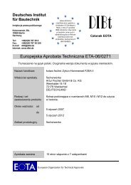 Europejska Aprobata Techniczna ETA-06/0271 - Fischer