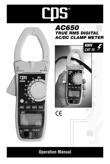 Operation Manual - CPS Products