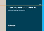 Top Management Issues Radar 2012 - Roland Berger