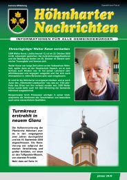 Turmkreuz erstrahlt in neuem Glanz - Höhnhart - Land Oberösterreich
