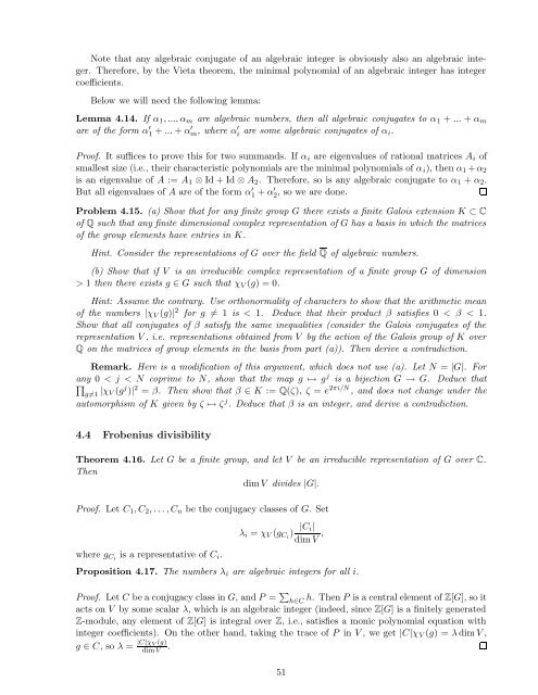 Lecture notes for Introduction to Representation Theory