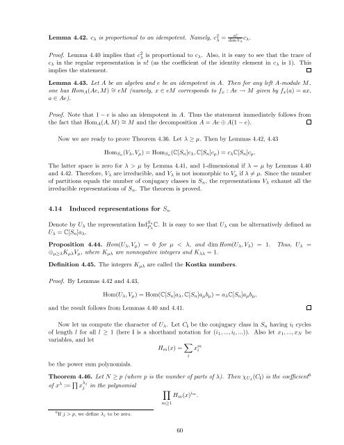 Lecture notes for Introduction to Representation Theory