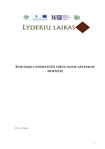 Å¡vietimo lyderystÄs virtualios aplinkos modelis - LyderiÅ³ laikas ...