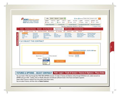 Demo Book on Online Investing - ICICI Direct