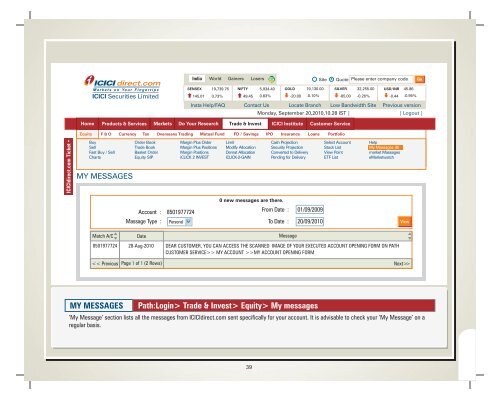 Demo Book on Online Investing - ICICI Direct