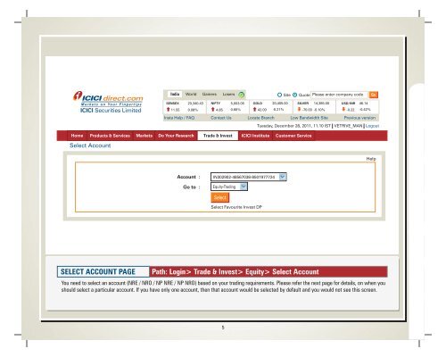 Demo Book on Online Investing - ICICI Direct