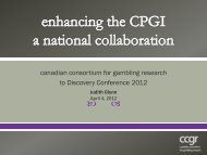 Enhancing the CPGI a National Collaboration - Responsible ...