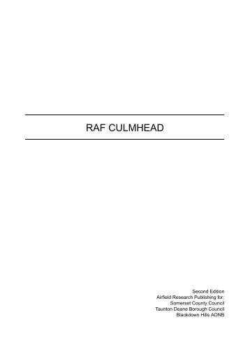 Report on RAF Culmhead (screen version) - Somerset County Council
