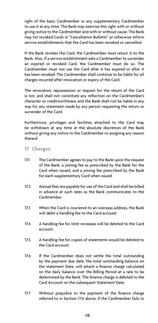 Cardmember Agreement 1 Definitions: - American Express Sri Lanka