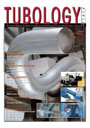 The Italian/English Quarterly for Tube and Profile ... - Tubology