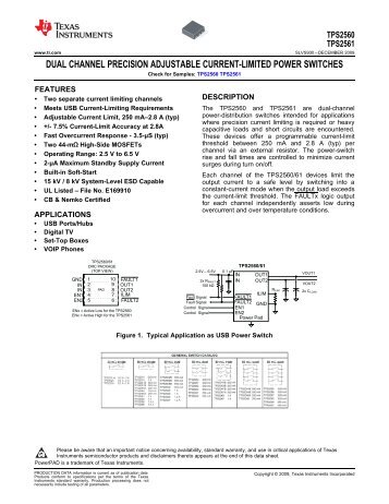 Dual Channel Precision Adjustable Current-Limited Power ... - Elfa