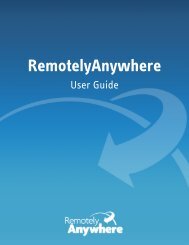 User's Guide - Server & Workstation Edition - RemotelyAnywhere
