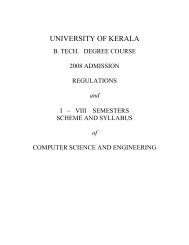 UNIVERSITY OF KERALA - Marian Engineering College