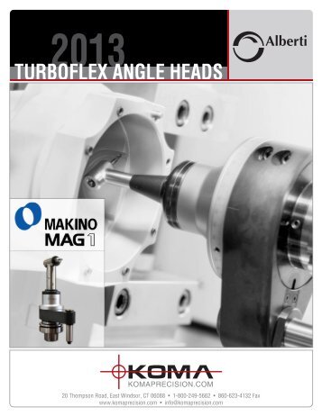 Alberti Angle Heads for Makino MAG1 - Koma Precision, Inc.