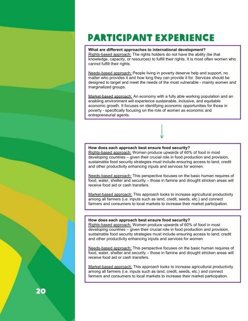 in theory and practice - Oxfam Canada