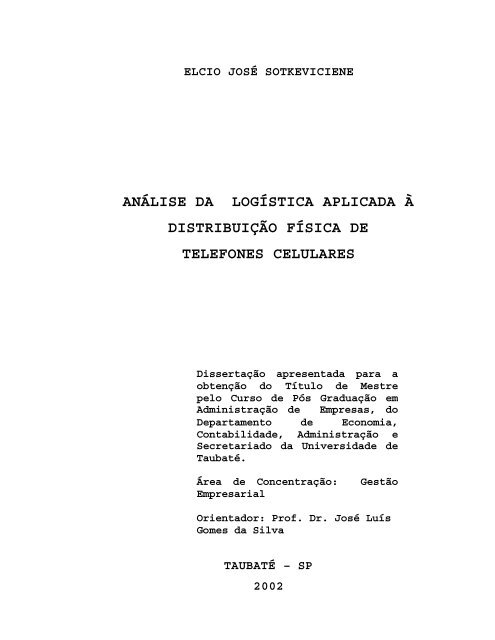 análise da logística aplicada à distribuição física de ... - Ppga.com.br