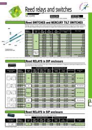 Reed relays and switches
