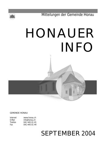 honauer info - Gemeinde Honau