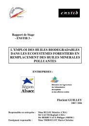 l'emploi des huiles biodegradables dans les ... - FIBOIS Alsace