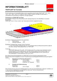 Informationsblatt TRAPYLENÂ® fÃ¼r Formteile - tramaco.de