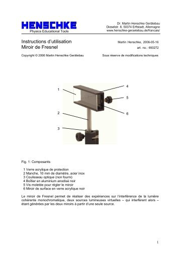 Miroir-de-Fresnel.pdf - Martin Henschke GerÃ¤tebau