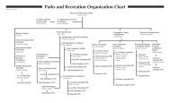 Parks And Recreation Organizational Chart