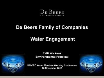 Patti Wickens - UN CEO Water Mandate