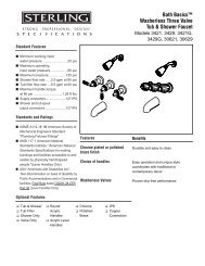 Specification Sheet - Sterling