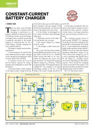 Constant-Current Battery Charger - Electronics For You