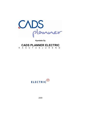 CADS PLANNER ELECTRIC - of / [www.ene.ttu.ee]