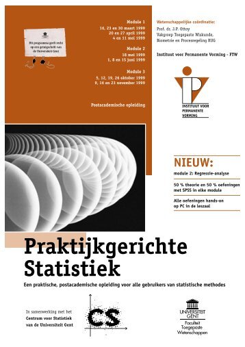 Praktijkgerichte statistiek - IVPV - Instituut voor Permanente Vorming