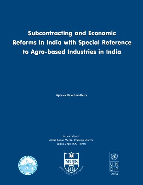 Subcontracting and Economic - Indian Institute of Public Administration