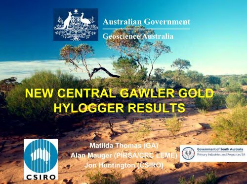 Tunkillia Hylogger Diamond Holes #1 - Geoscience Australia