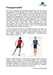 Flyer Fussgymnastik - Ryffel Running