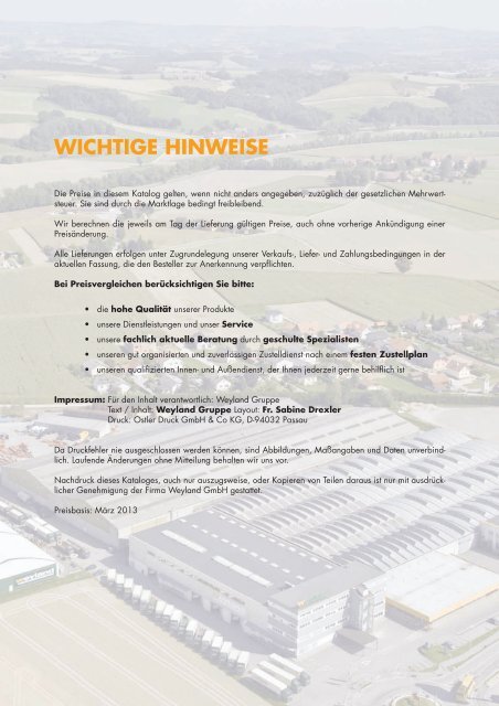 Geflechte 2013 - Weyland GmbH