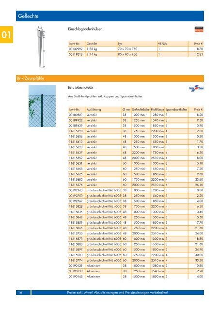 Geflechte 2013 - Weyland GmbH