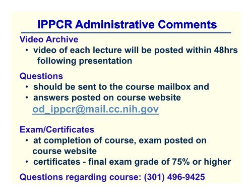 History of Clinical Research - IPPCR Video and Handout Archive