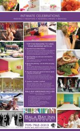 Wedding Brochure you can print for mom & dad - Bala Bay Inn