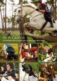 Leisure activities at a glance - Gleneagles