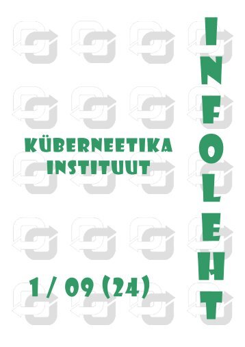 1(24): 28. juuni 2009 - TTÃ KÃ¼berneetika Instituut