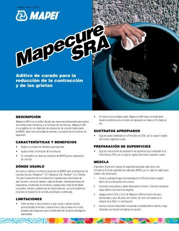 Mapecure SRA (PDF) - Mapei