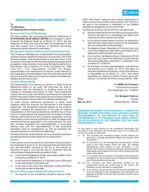 Download - ZF Steering Gear (India) Ltd.